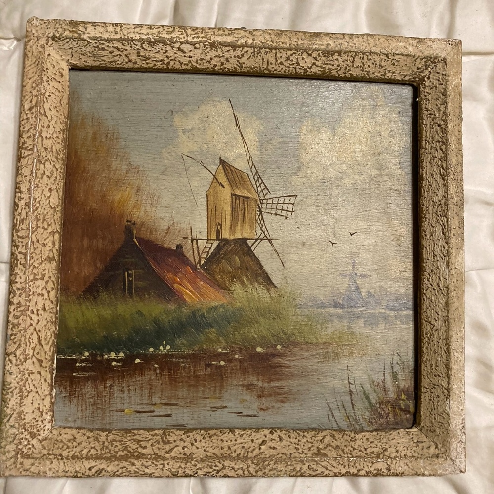 Set of 2 Antique oil paintings from the Netherlands